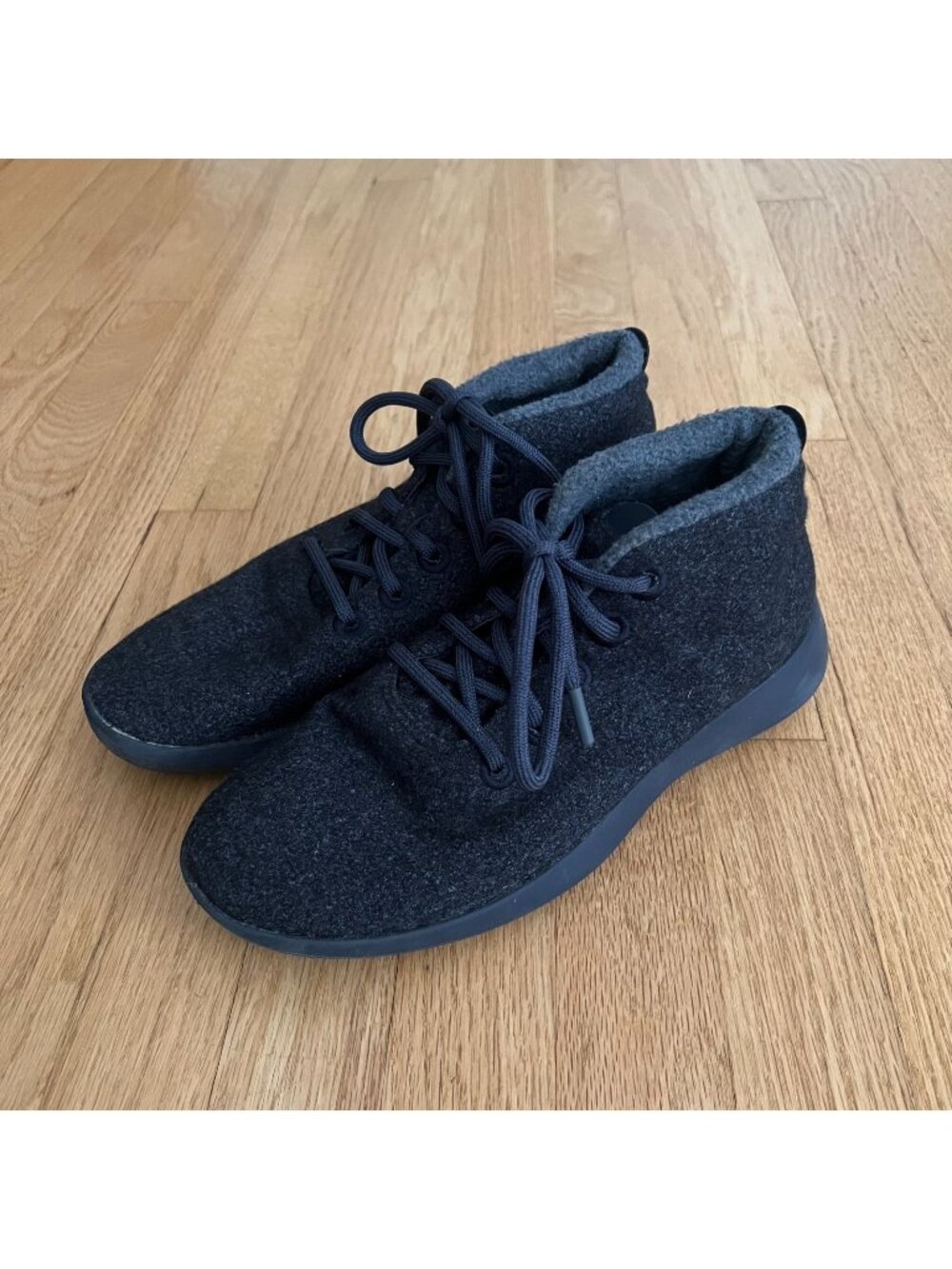 Allbirds Wool Runner Up Mizzle Dark Blue High Top Sneakers Women's Size 10